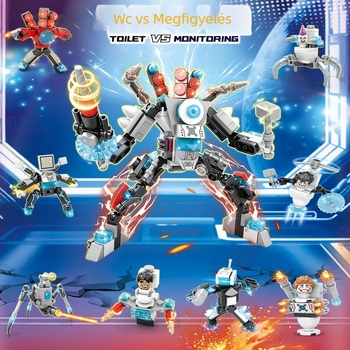 ABS műanyag építőblokkok készlet, 38–50 darab, 7–14 éveseknek, DIY-kompatibilis, nem elektromos