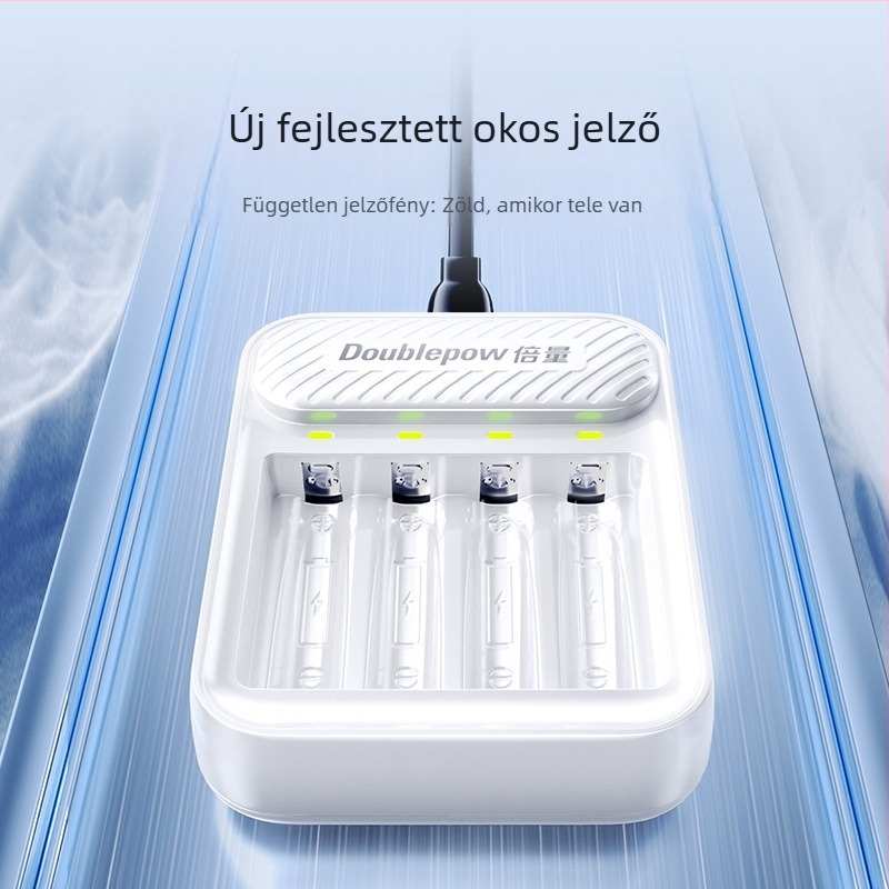 AA/AAA akkumulátortöltő | Double Amount | Sorozat C04 | CE tanúsított | Bemenet 5.0V DC, Kimenet 1.48V 1A