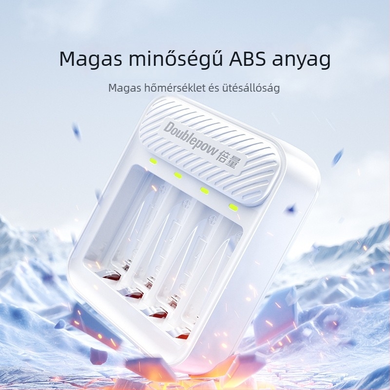 AA/AAA akkumulátortöltő | Double Amount | Sorozat C04 | CE tanúsított | Bemenet 5.0V DC, Kimenet 1.48V 1A