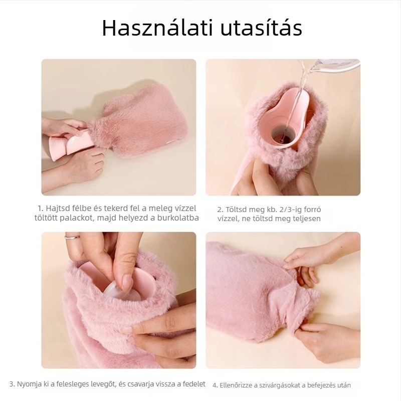 Infúziós forróvíz-táska — vastag PVC, 200 g, hasra