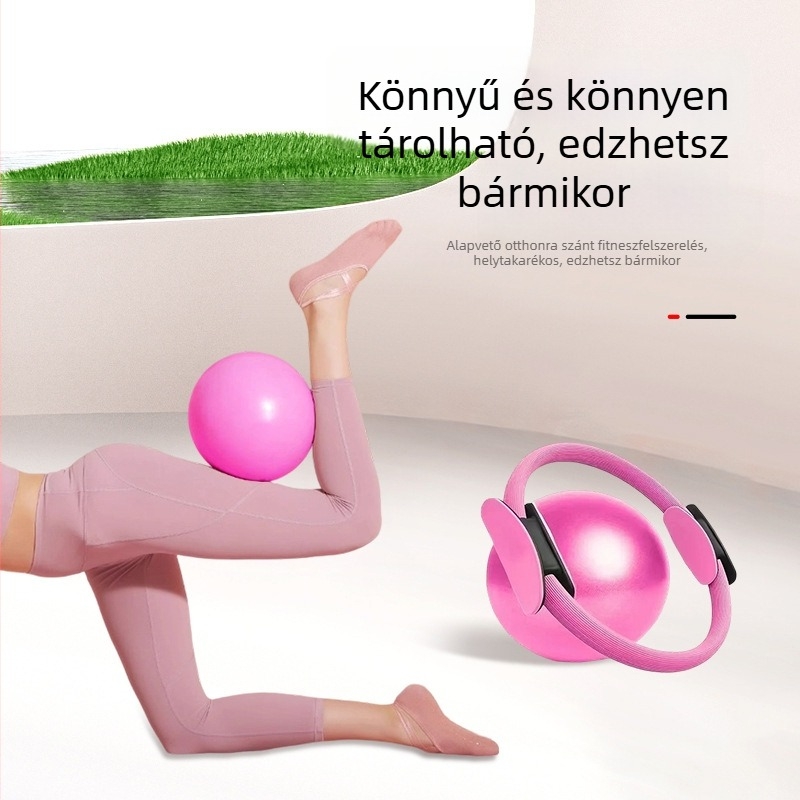 Pilates kör és jóga labda szett otthoni edzéshez, medencefenék izom edző, 380 g