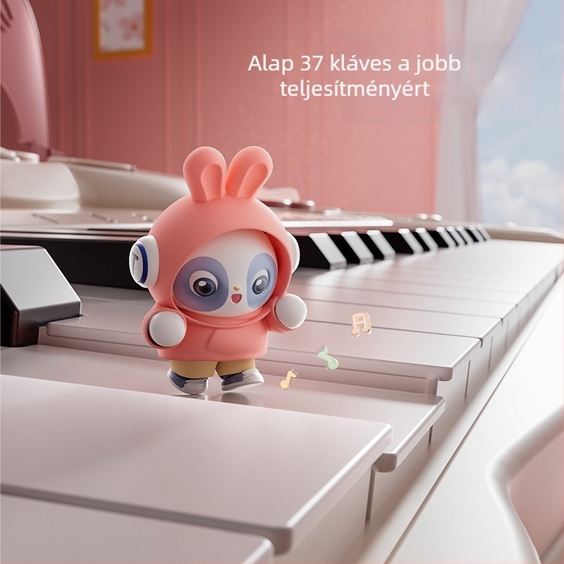 37 billentyűs gyermek oktatópiano, többfunkciós zenés játék 7–14 éveseknek
