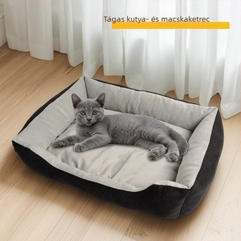 Macska fészek, egész éves használatra, levehető és mosható matrac, légáteresztő és meleg, beltéri/kültéri használatra és járműbe szerelhető