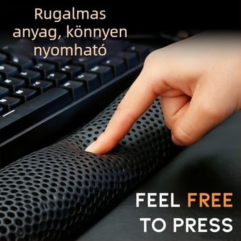 Ergonomikus csuklótámasz billentyűzethez és egérhez, 3D nyomtatott, U-alakú görbített forma