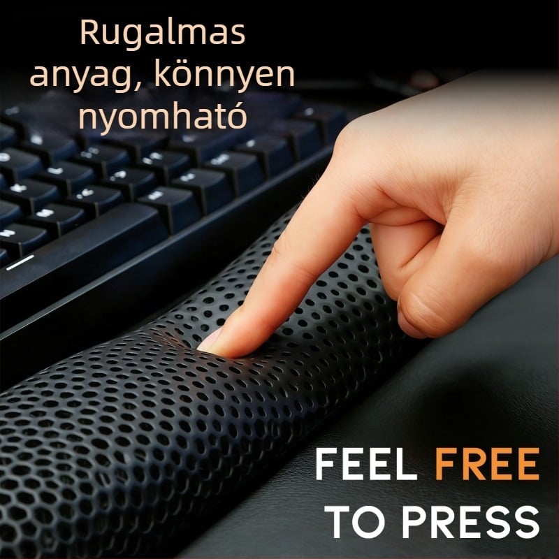 Ergonomikus csuklótámasz billentyűzethez és egérhez, 3D nyomtatott, U-alakú görbített forma