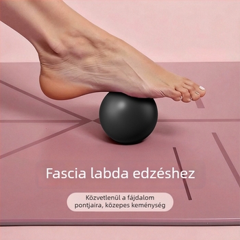 Szilikon jóga labda – Szilárd fascia labda Pilateshez és talpmasszázshoz, beltéri edzés, 150 g