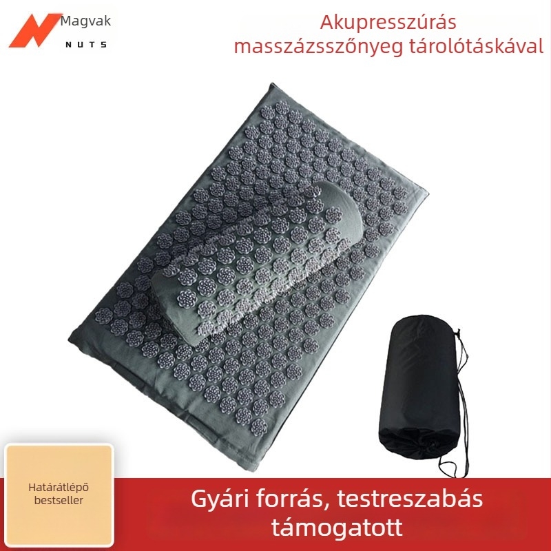 Új jóga szett masszázs matraccal és párnával akupunktúrás masszázzsal – izmok ellazítására