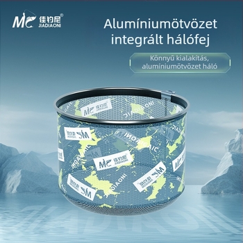 Kárász horgász hálófej – horog elleni, teljes készlet halvédővel, hálóanyag, mélység 30