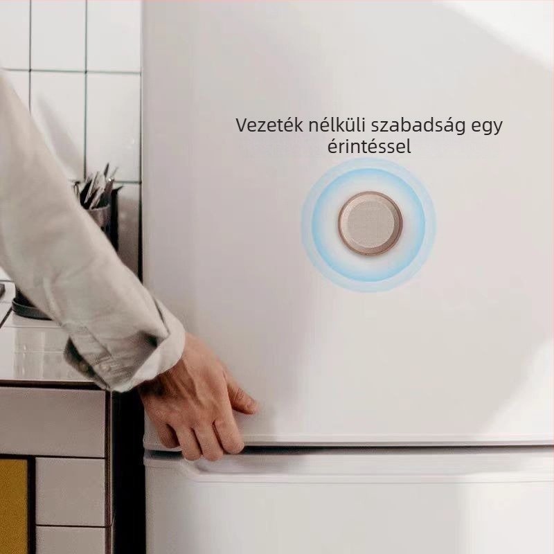 Mágneses Mini Hangszóró Telefon-Tartóval, Hordozható Bluetooth Autó Hangszóró, 5W, Bluetooth 5.3, Beépített 300–500mAh Akkumulátor, IPX2