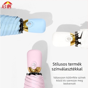 Háromrészes napernyő automatikus nyitással, 8 bordával, 190T anyagú vászon, rostos váz