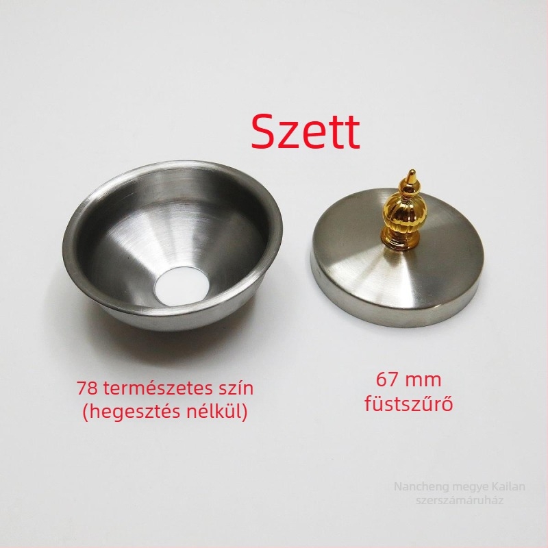 Rozsdamentes acélból készült borosüveg-hamutartó fedél, testreszabható, szél- és porálló