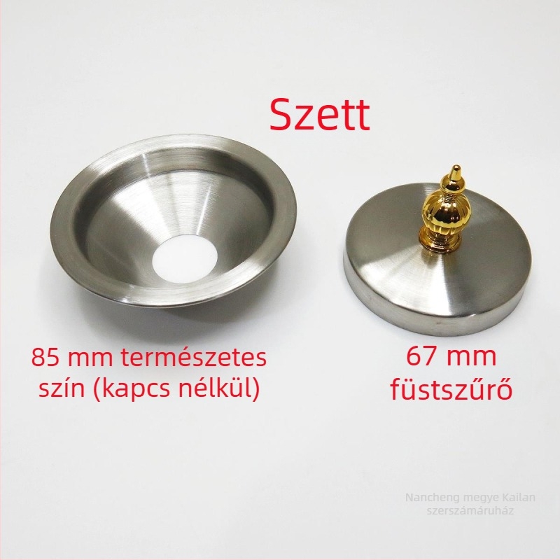 Rozsdamentes acélból készült borosüveg-hamutartó fedél, testreszabható, szél- és porálló