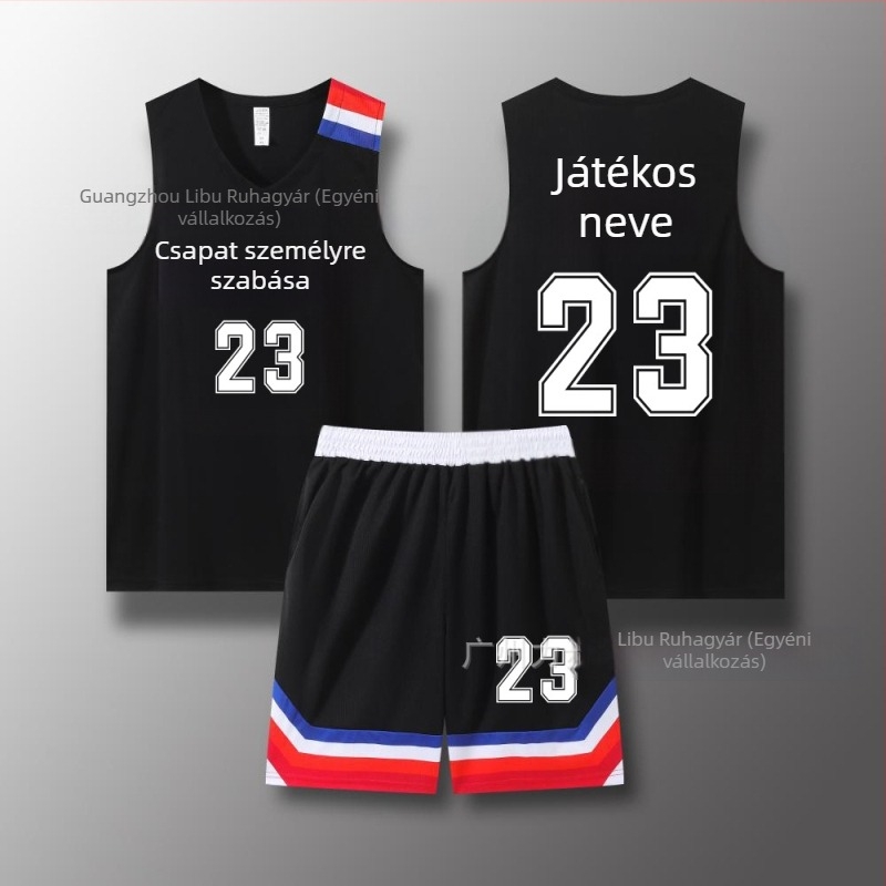 Kosárlabda mez és short készlet, keskeny vállú kivitel, egész éves viselet, uniszex, 100% poliészter anyag béléssel