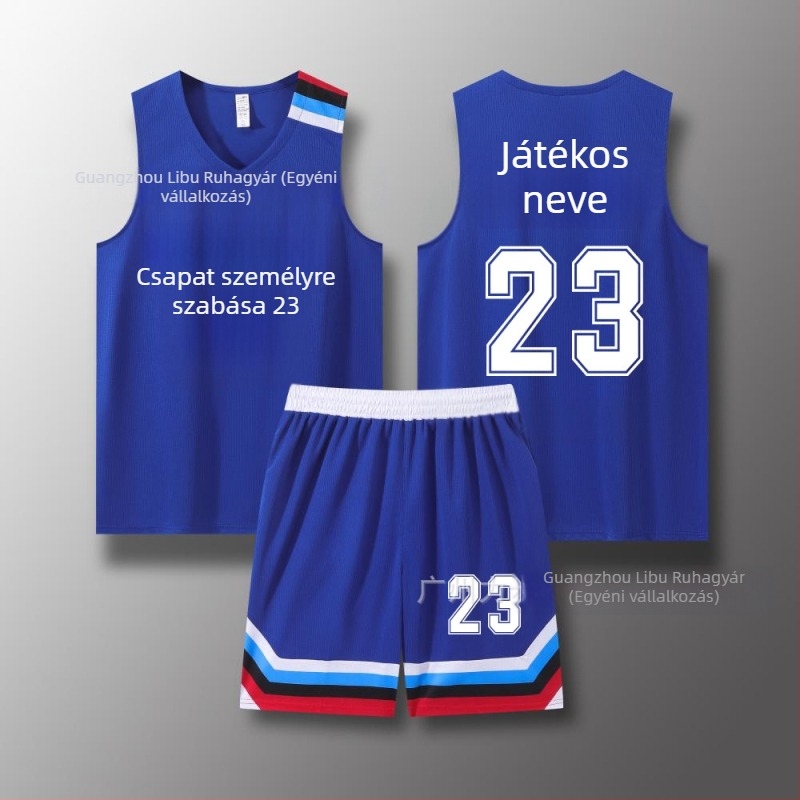 Kosárlabda mez és short készlet, keskeny vállú kivitel, egész éves viselet, uniszex, 100% poliészter anyag béléssel