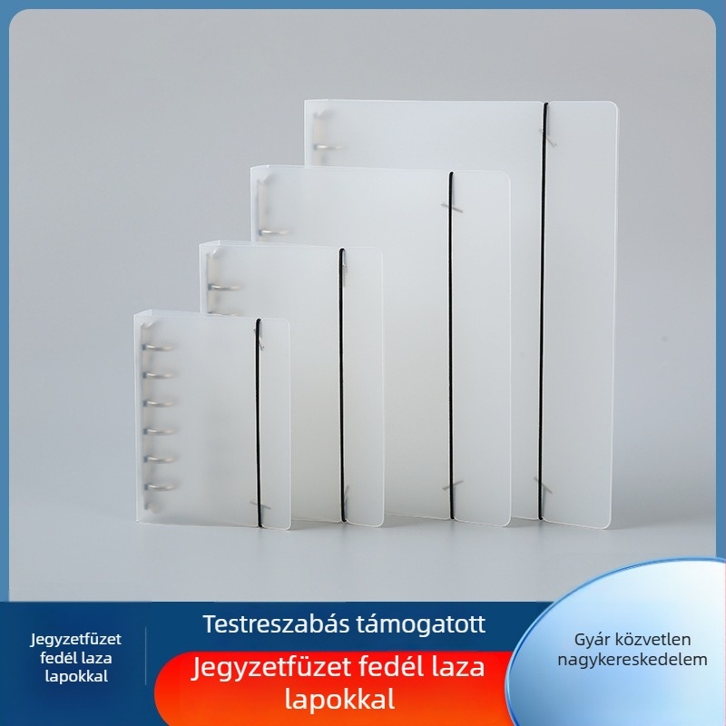 PP matt átlátszó gyűrűs mappa, modell Area A2, logónyomtatási lehetőség, testreszabható