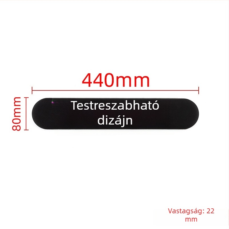 Személyre szabott csuklóegérpad vastag habbal, egyszínű