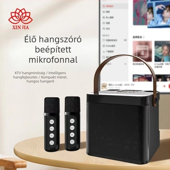 Kültéri hordozható Bluetooth karaoke hangszóró – Bluetooth 5.3, 10W kimenet, beépített 2000–4000 mAh akkumulátor, 100Hz–20kHz hangspektruma, 10m hatótáv
