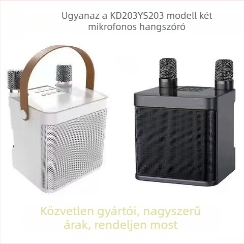 Kültéri hordozható Bluetooth karaoke hangszóró – Bluetooth 5.3, 10W kimenet, beépített 2000–4000 mAh akkumulátor, 100Hz–20kHz hangspektruma, 10m hatótáv