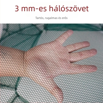Új összecsukható rozsdamentes acél halászkosár angolnára, garnélarákra és homárra