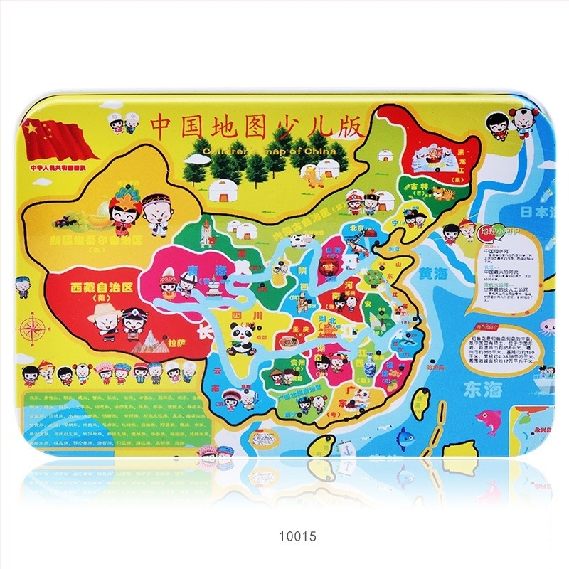 Fa repülőgép-puzzle 100 darabos, fémdobozban, 4–6 éveseknek, testreszabható dizájn