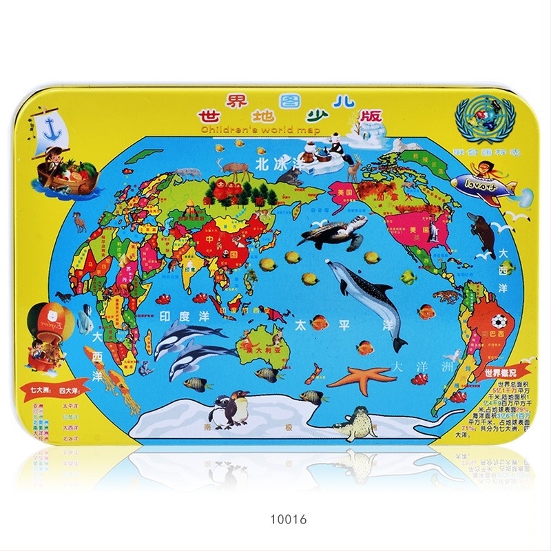 Fa repülőgép-puzzle 100 darabos, fémdobozban, 4–6 éveseknek, testreszabható dizájn