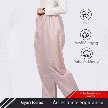 Felnőtt átlátszó esőnadrág EVA anyagból, vízálló, túrázáshoz, hegymászáshoz, horgászathoz, hordozható