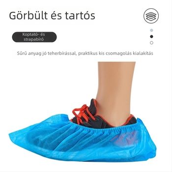 Egyszer használatos cipővédők, lélegző nemszőtt anyagból, vastagított kivitel, univerzális illeszkedés, porvédelmi