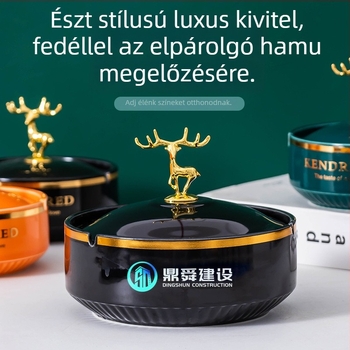 Kerámia hamutartó fedéllel, könnyed luxus stílus, logónyomtatás, testreszabhatóság, tároló funkció