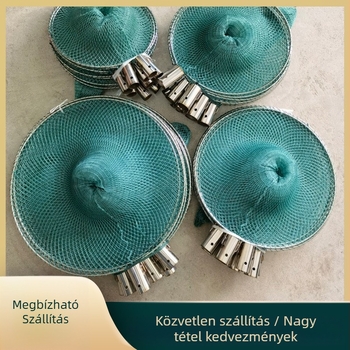 Szilárd rozsdamentes acél halászháló fej csomópontgyűrűvel és mechanizmussal