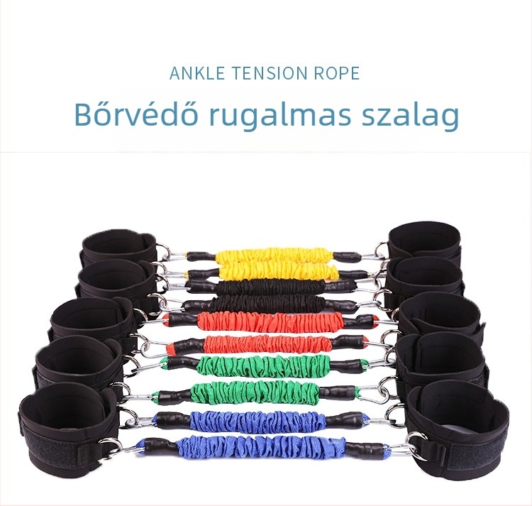 Taekwondo ugró edzéshez húzó szalag — TPE anyagú bokaellenállásgumi, 30 cm hosszú, ideális fitneszhez és egészségügyi masszázshoz