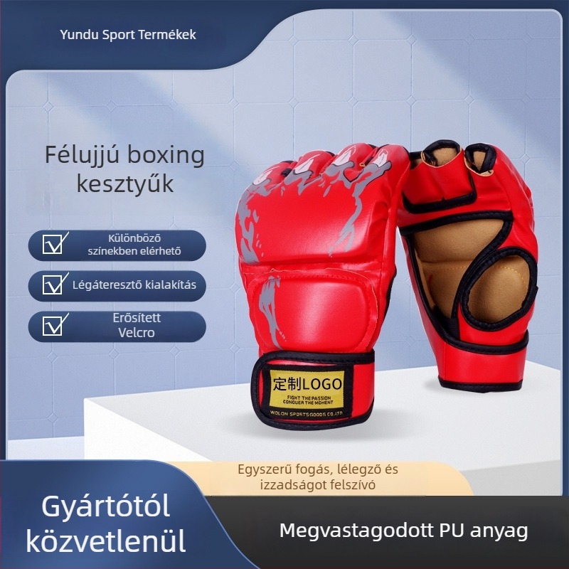 PU bokszkesztyűk, függőleges stílus, 500 g, fitnesz felszereléshez, Cloud Top