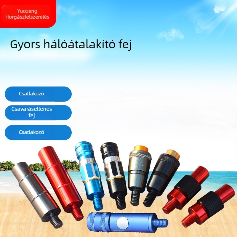 Dip Net csatlakozó forgó fej adapterral, gyors csatlakozás, fém