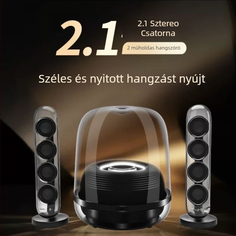 Liuli 4 2.1 Bluetooth Asztali Hangszóró, 8 meghajtóval, 40W, 40Hz–20kHz, SNR ≥75 dB, Bluetooth 5.3