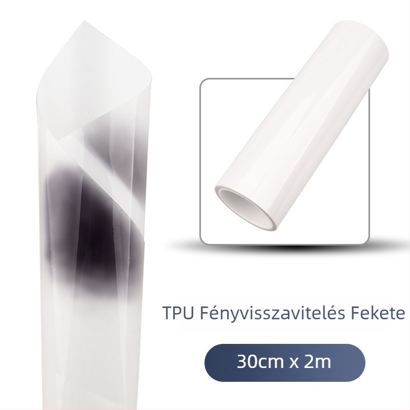 Autófény matrica: anyag - matrica; típus - lámpamatrica; átlátszó minta; öntapadó felhelyezés; testreszabható