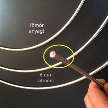 Rozsdamentes acélból készült merev gyűrűs merítő, összecsukható fej, nagy átmérőjű