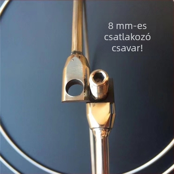 Rozsdamentes acélból készült merev gyűrűs merítő, összecsukható fej, nagy átmérőjű