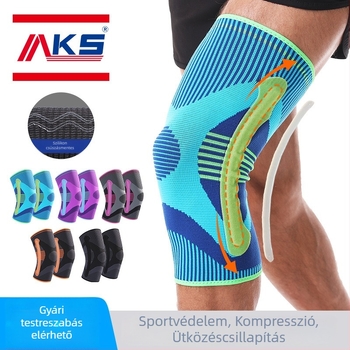 Felnőtt térdvédők, szilikon, nylon-spandex-poliészter keverék, futáshoz és hegymászáshoz