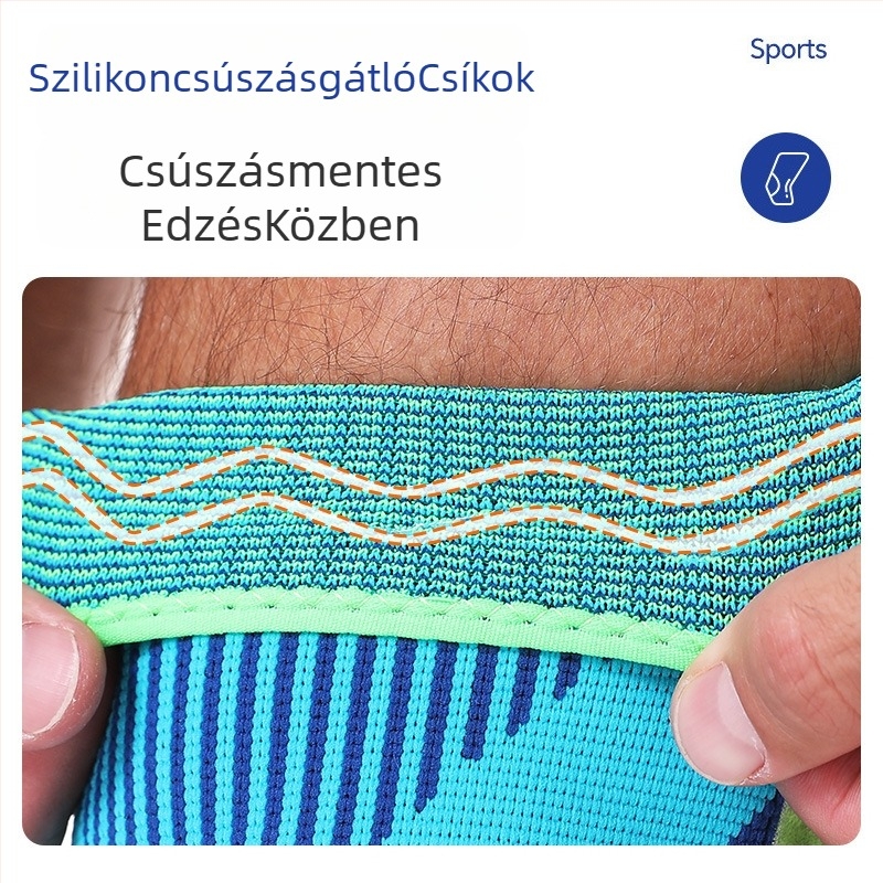 Felnőtt térdvédők, szilikon, nylon-spandex-poliészter keverék, futáshoz és hegymászáshoz