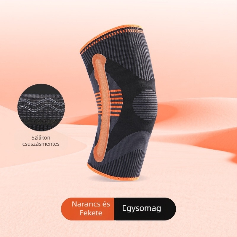 Felnőtt térdvédők, szilikon, nylon-spandex-poliészter keverék, futáshoz és hegymászáshoz
