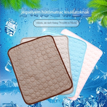 Jégselyem anyagú hűsítő matrac kutyáknak és macskáknak