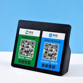 QR-kódos fizetést támogató hangszóró Bluetooth 5.0-val, beépített akkumulátor 2000–4000 mAh, kimenet 5W, hatótávolság 30 m, IPX1 vízálló, frekvenciasáv 30 Hz–15 kHz, SNR ≥70 dB