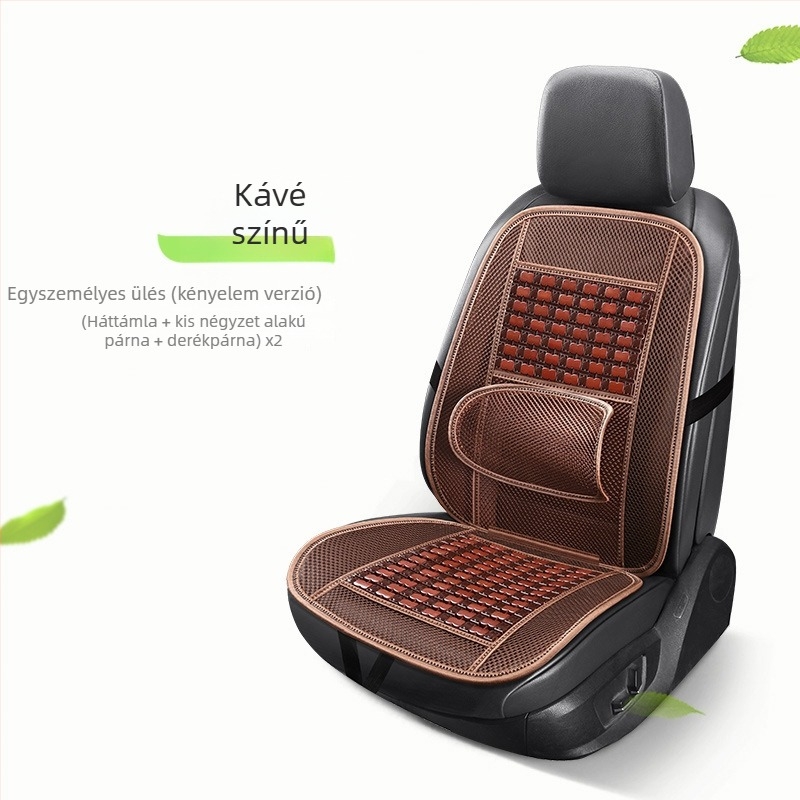 Bambusz szeletekből készült autóülés párna, nyári, lélegző, univerzális, egy darab