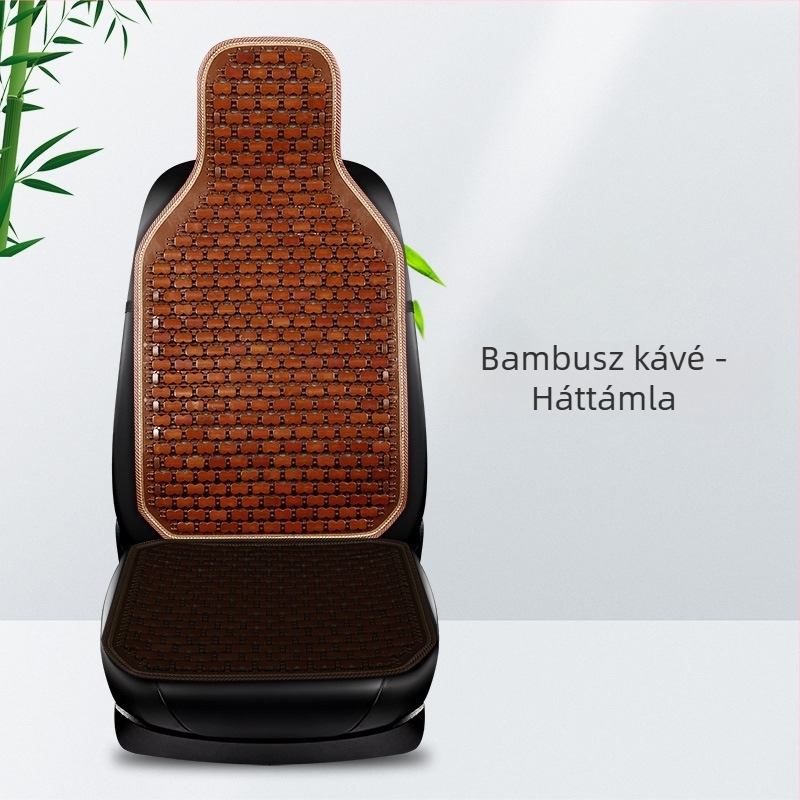 Autó hátsó ülésének párnája bambusz szeletekből – lélegző hűsítő párna, egész éves, univerzális, márka Ming che zhi bao