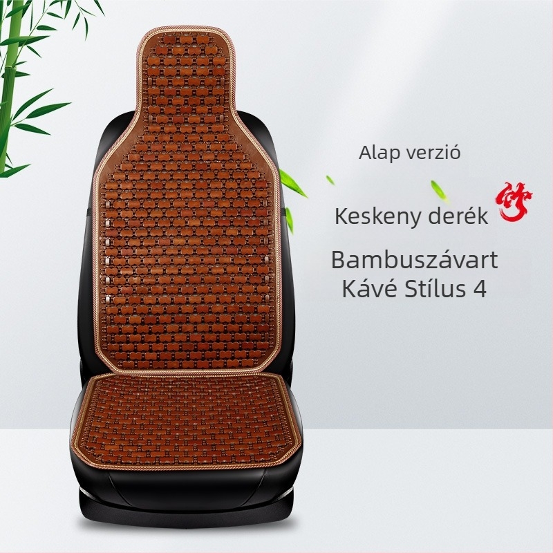 Autó hátsó ülésének párnája bambusz szeletekből – lélegző hűsítő párna, egész éves, univerzális, márka Ming che zhi bao
