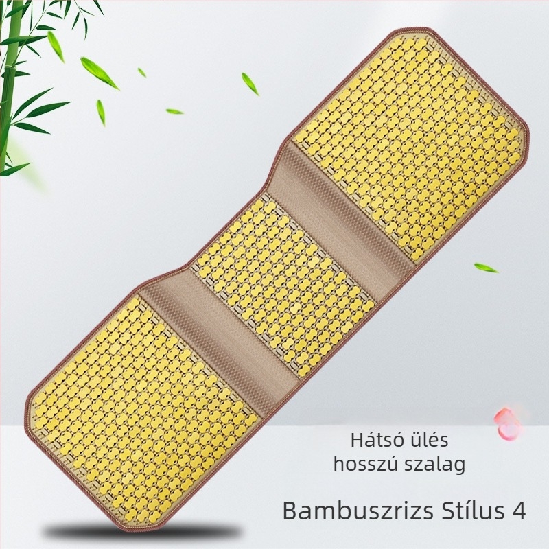 Autó hátsó ülésének párnája bambusz szeletekből – lélegző hűsítő párna, egész éves, univerzális, márka Ming che zhi bao