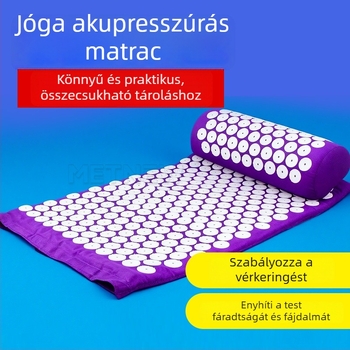 Akupunktúrás jóga matrac, 100% pamut, 470 g, 6 mm vastagság, Jingchen márka