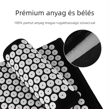 Akupunktúrás jóga matrac, 100% pamut, 470 g, 6 mm vastagság, Jingchen márka
