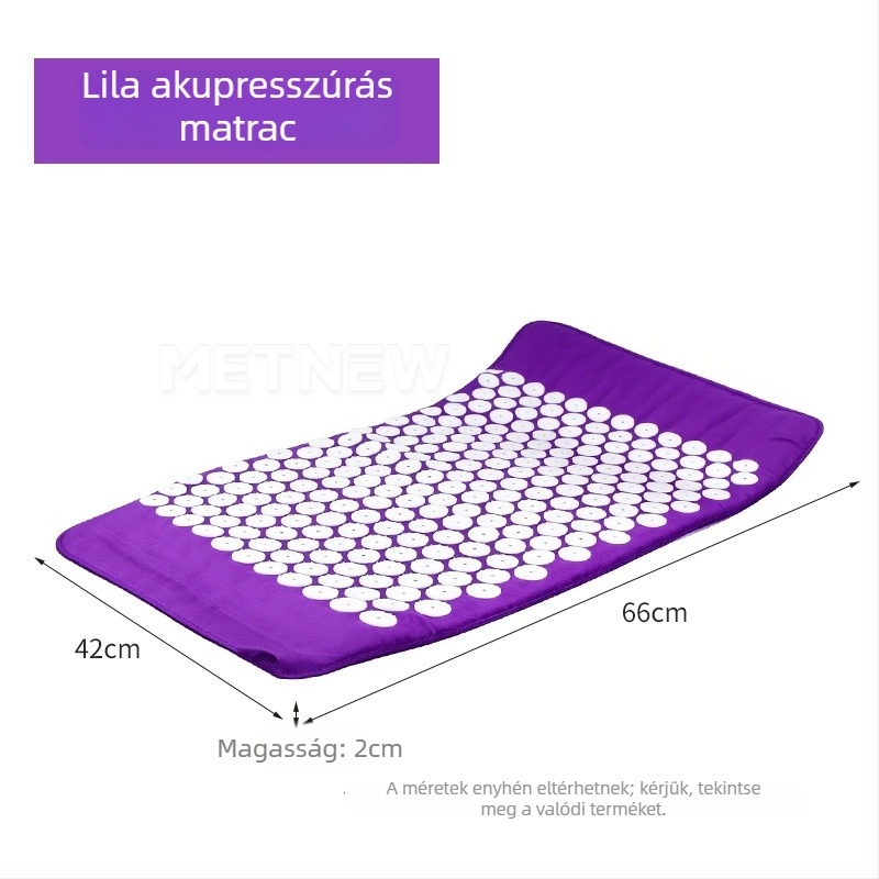 Akupunktúrás jóga matrac, 100% pamut, 470 g, 6 mm vastagság, Jingchen márka