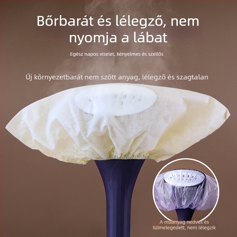 Egyszer használatos cipővédők nemszövött anyagból, beltéri használatra, vastagabb anyag, porvédő, csúszásmentes, kopásálló