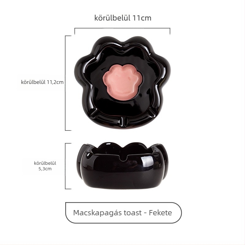 Kerámia hamutál macska mancs formájú dizájnnal, Yehua ceramics, rajzfilm-stílus, logónyomtatás, testreszabható